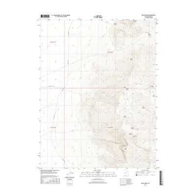 2017 Map of Notch Peak, 2017 Print