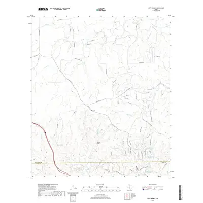 2019 Map of Nott Branch, 2019 Print