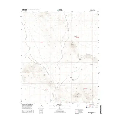 2014 Map of Nottbusch Butte, 2014 Print