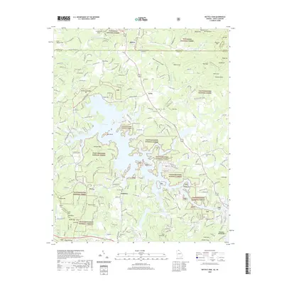 2020 Map of Nottely Dam, 2020 Print
