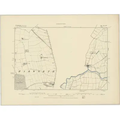 1885 Map of Nottinghamshire III.SW