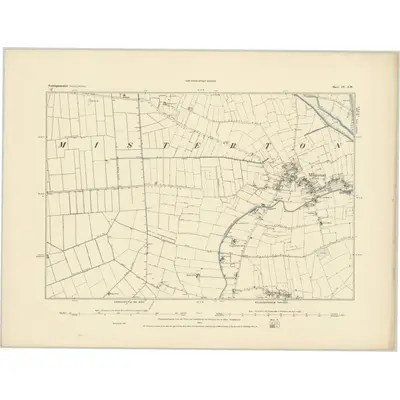 1885 Map of Nottinghamshire IV.SW