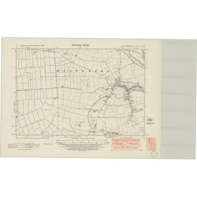 1948 Map of Nottinghamshire IV.SW, 1950 Print