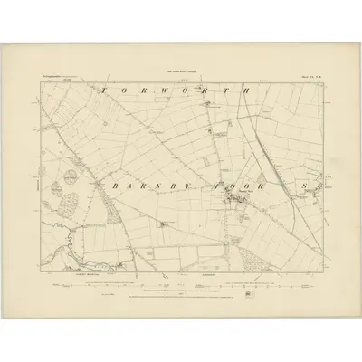 1885 Map of Nottinghamshire IX.NW