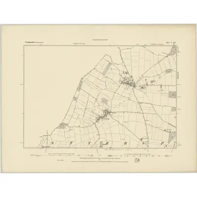 1885 Map of Nottinghamshire V.NE