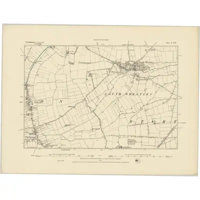 1885 Map of Nottinghamshire X.NW