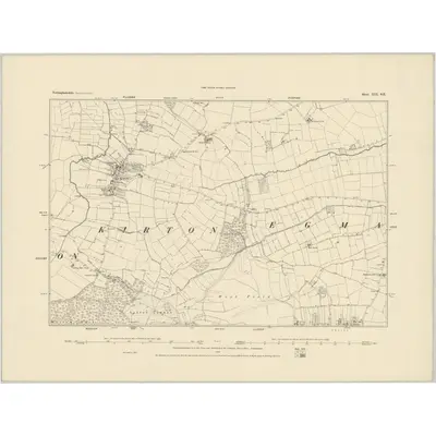 1884 Map of Nottinghamshire XIX.SE