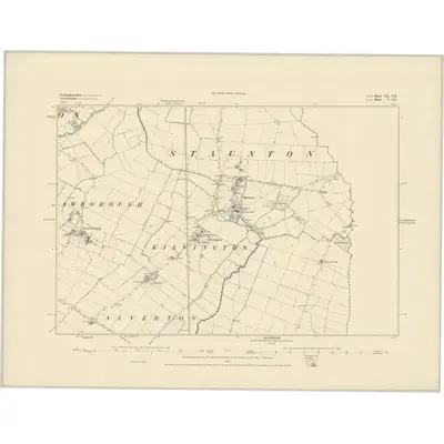 1883 Map of Nottinghamshire XL.SE