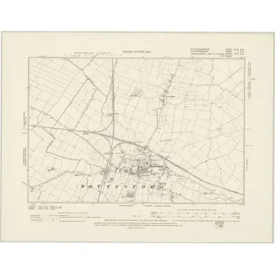 1899 Map of Nottinghamshire XLIV.NE, 1901 Print