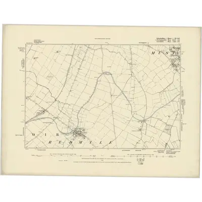 1883 Map of Nottinghamshire XLIV.SE, 1887 Print