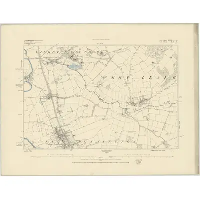 1883 Map of Nottinghamshire XLIX.NE