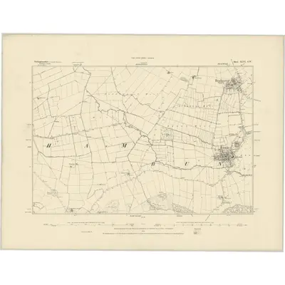 1882 Map of Nottinghamshire XLVI.SW, 1883 Print