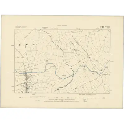 1883 Map of Nottinghamshire XLVII.SE, 1884 Print