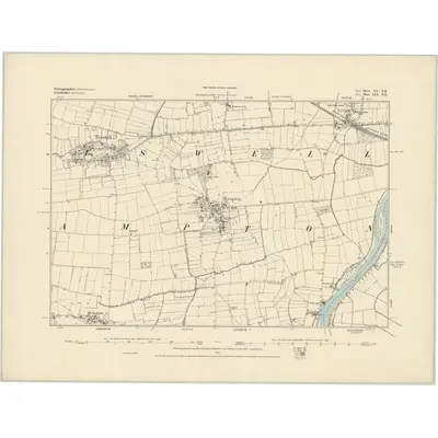 1884 Map of Nottinghamshire XV.NE, 1885 Print