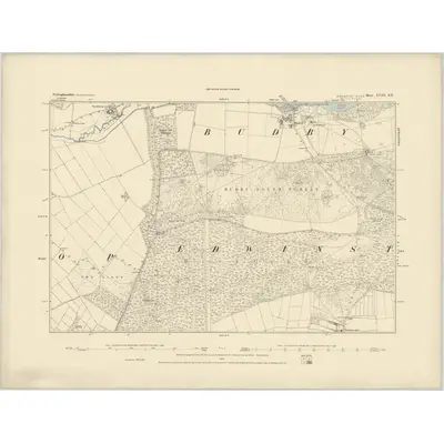 1883 Map of Nottinghamshire XVIII.SE, 1884 Print