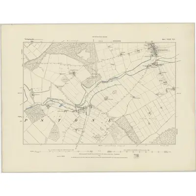 1883 Map of Nottinghamshire XXIII.NE, 1884 Print