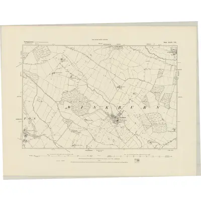 1883 Map of Nottinghamshire XXIX.NE, 1884 Print