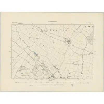 1883 Map of Nottinghamshire XXIX.SE, 1884 Print