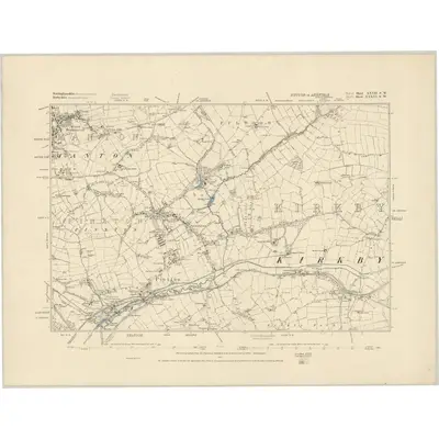 1879 Map of Nottinghamshire XXVII.SW, 1884 Print