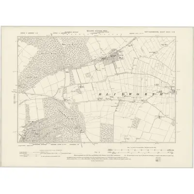 1897 Map of Nottinghamshire XXVIII.SW, 1900 Print