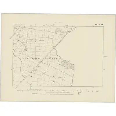 1883 Map of Nottinghamshire XXXI.NW, 1884 Print