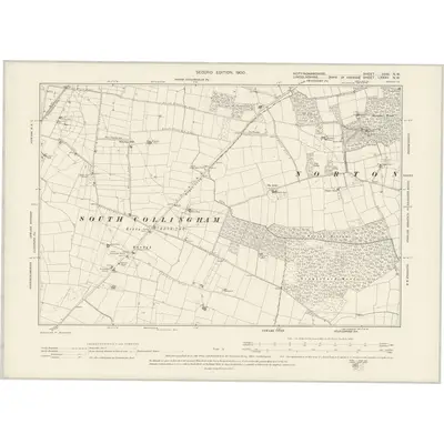 1899 Map of Nottinghamshire XXXI.NW, 1900 Print
