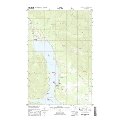 2017 Map of Noxon Rapids Dam, 2017 Print