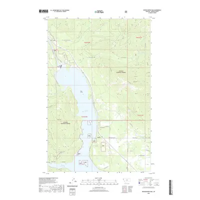 2020 Map of Noxon Rapids Dam, 2020 Print