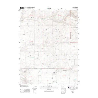 2013 Map of Nucla, 2013 Print