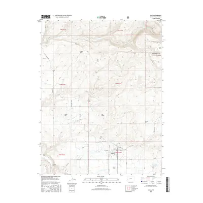 2016 Map of Nucla, 2016 Print