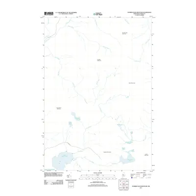 2011 Map of Number Four Mountain, 2011 Print
