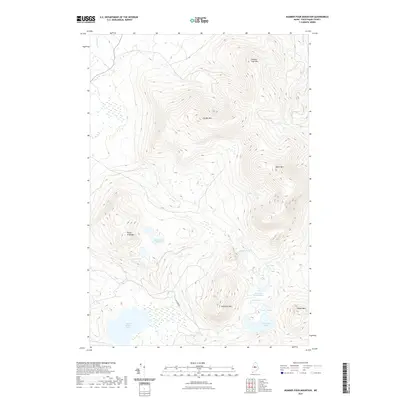 2021 Map of Number Four Mountain, 2021 Print