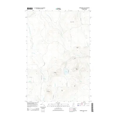 2014 Map of Number Nine Lake, 2014 Print
