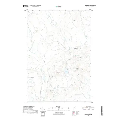 2018 Map of Number Nine Lake, 2018 Print