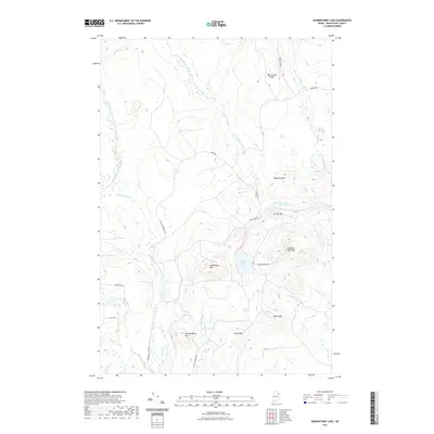 2021 Map of Number Nine Lake, 2021 Print
