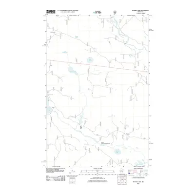 2011 Map of Nushka Lake, 2011 Print