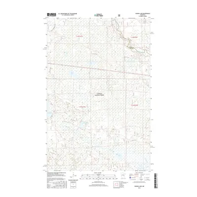 2016 Map of Nushka Lake, 2016 Print