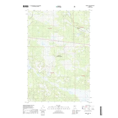 2019 Map of Nushka Lake, 2019 Print