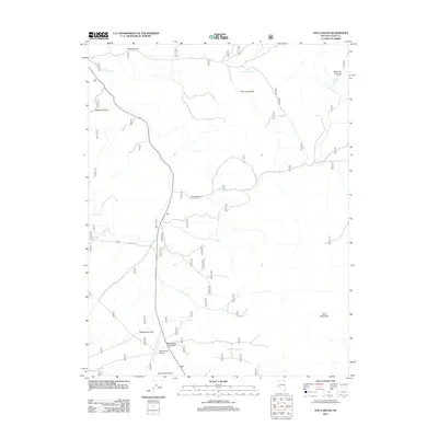2012 Map of Nye Canyon, 2012 Print