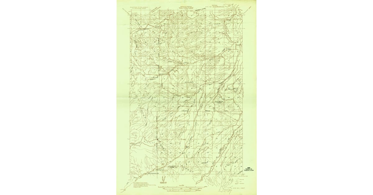 1900s (20th Century) Maps of Dean, MT | Pastmaps