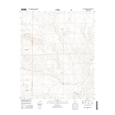 2013 Map of O Bar O Canyon East, 2013 Print