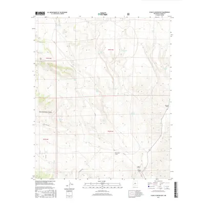 2017 Map of O Bar O Canyon East, 2017 Print