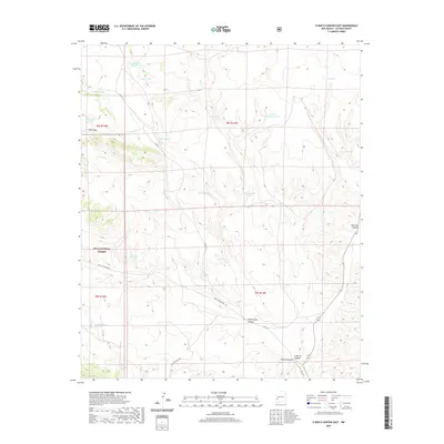 2020 Map of O Bar O Canyon East, 2020 Print