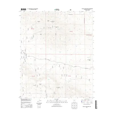 2013 Map of O Bar O Canyon West, 2013 Print