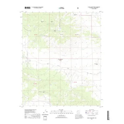 2020 Map of O Bar O Canyon West, 2020 Print