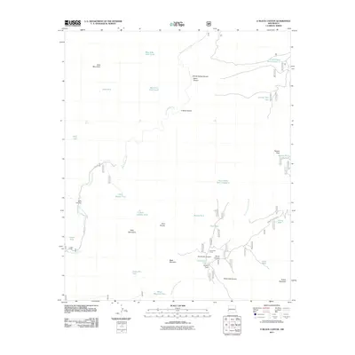 2011 Map of O Block Canyon, 2011 Print