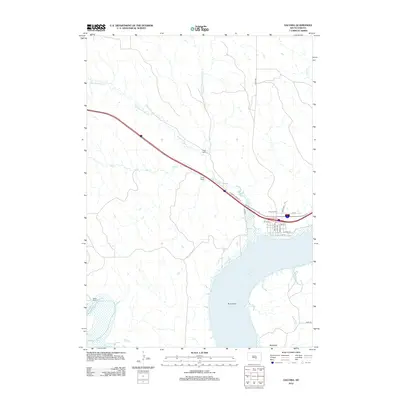 2012 Map of Oacoma, 2012 Print