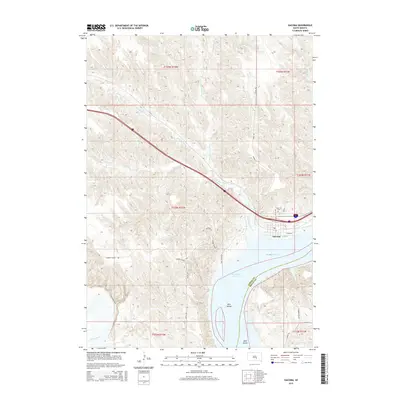 2015 Map of Oacoma, 2015 Print