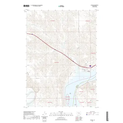 2017 Map of Oacoma, 2017 Print
