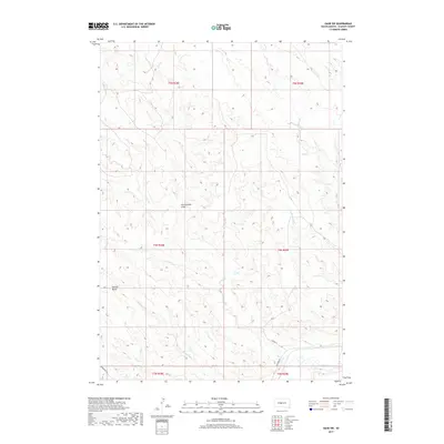 2017 Map of Oahe SW, 2017 Print